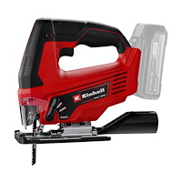 Einhell Einhell TC-JS 18 Li, Övre handtag, Svart, Röd, 45°, 45°, Pla...