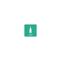 Bica® Piktogram Bica® vinyl, glas, H x B x L: 12 x 12 x 12 cm, grö...