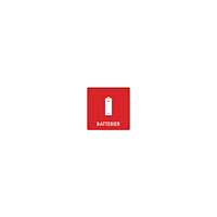 Bica® Piktogram Bica® batterier vinyl självhäftande 12 x 12 x 12 c...