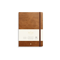 BURDE FÖRLAGS AB DotNotes Burde Deluxe, A5, prickigt, 160 sidor á 100 g, brun