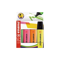 STABILO Highlighter, Stabilo Boss Original, ass.farver, pakke a 4 st...