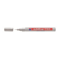 edding Paintmarkers Edding® 780, extra fin, 0,8 mm, silver, 10-pack
