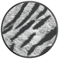 POPSOCKETS Vegan Leather Zebra Avtagbart Grip med Ställfunktion Premium