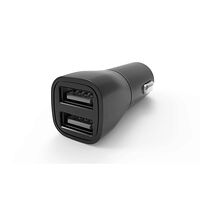 GEAR Laddare 12/24V 2xUSB-A 3,4A Svart