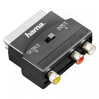 Hama Adapter 3xRCA-Scart Hona-Hane I/O Svart