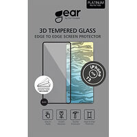 GEAR Glass Prot. Curved Black Frame 3D PLATINUM iPhone 13/13 PRO/14/16E