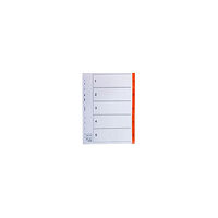 No Brand Register plastflik 1-5 orange 20/fp