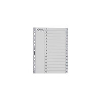 Lyreco Plastregister LYRECO A4 PP 1-15 grå