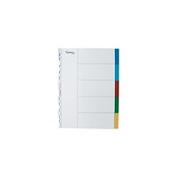 Lyreco Plastregister LYRECO A4 5-flik otryckta