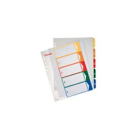 ESSELTE Plastregister ESSELTE PP A4+ 1-5 färger