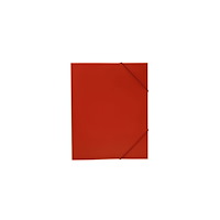 No Brand Gummibandsmapp plast 3-klaff A4 röd