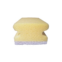 Hygienteknik Rengöringssvamp med grepp 7,5x15cm vit