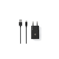 NEDIS Laddare vägg NEDIS 2.4 A USB-C 1m svart