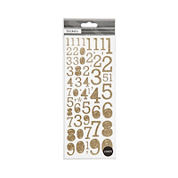 FOCUS FOCUS GLITTERSTICKERS GOLD NUMBERS