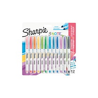 Sharpie Sharpie S-Note - markering - blandfärger (paket om 12)