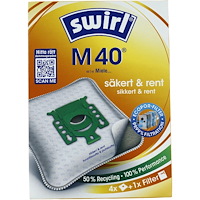 Swirl Swirl M 40 Dammsugarpåsar för Miele & Hoover