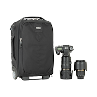 THINK TANK Think Tank Essentials Convertible Rolling Backpack, Black