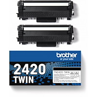 Brother Toner TN2420TWIN TN-2420 Black Twin-pack