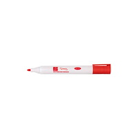 Lyreco Whiteboardpenna LYRECO drywipe rund röd